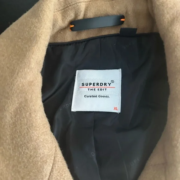 Super dry mens wool coat